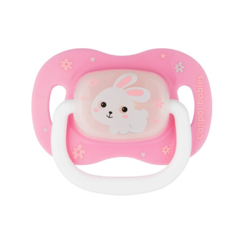Canpol Babies Silicone Soother 0-6m (Bunny & Company) – Pink