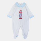 Baby Boys' Cotton Baby Footie – Lighthouse Design