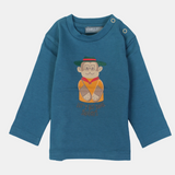 Baby Boys' Cotton Long-Sleeved T-Shirt – Teal