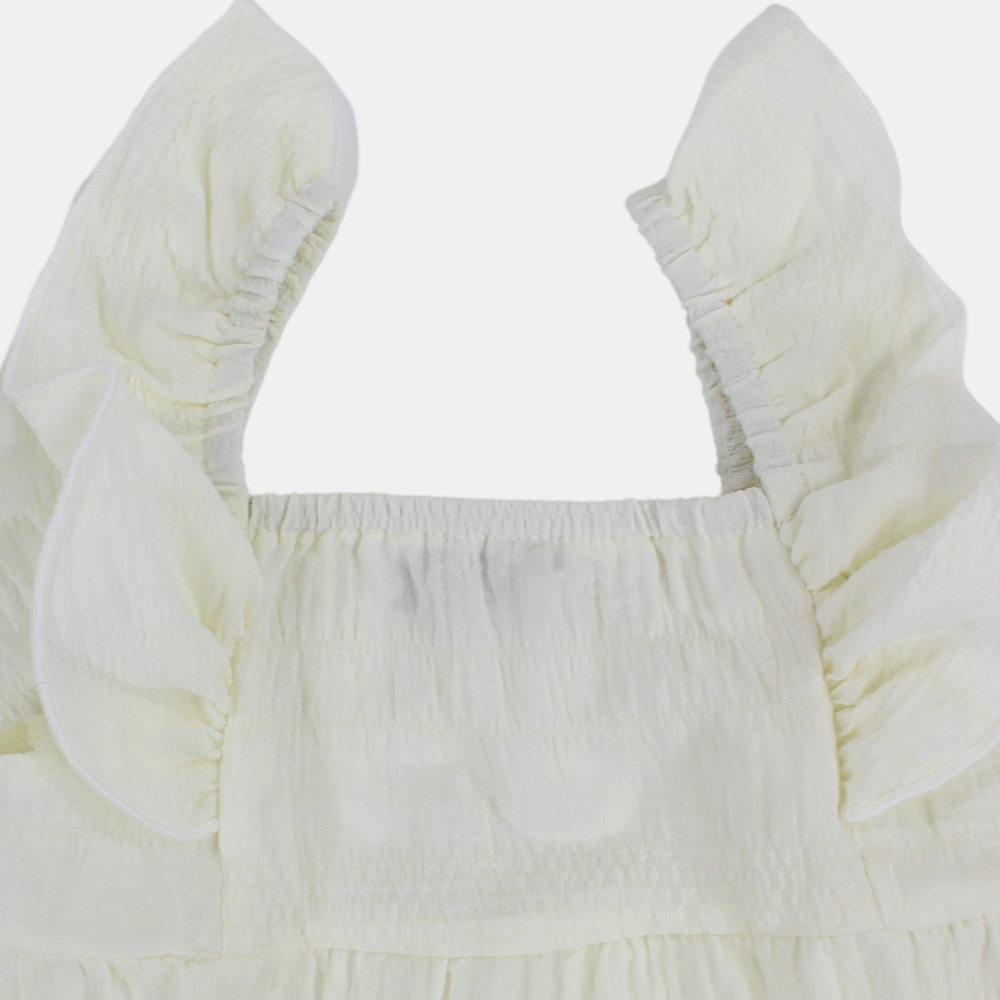 Baby Girls Ruffled Shoulders Blouse