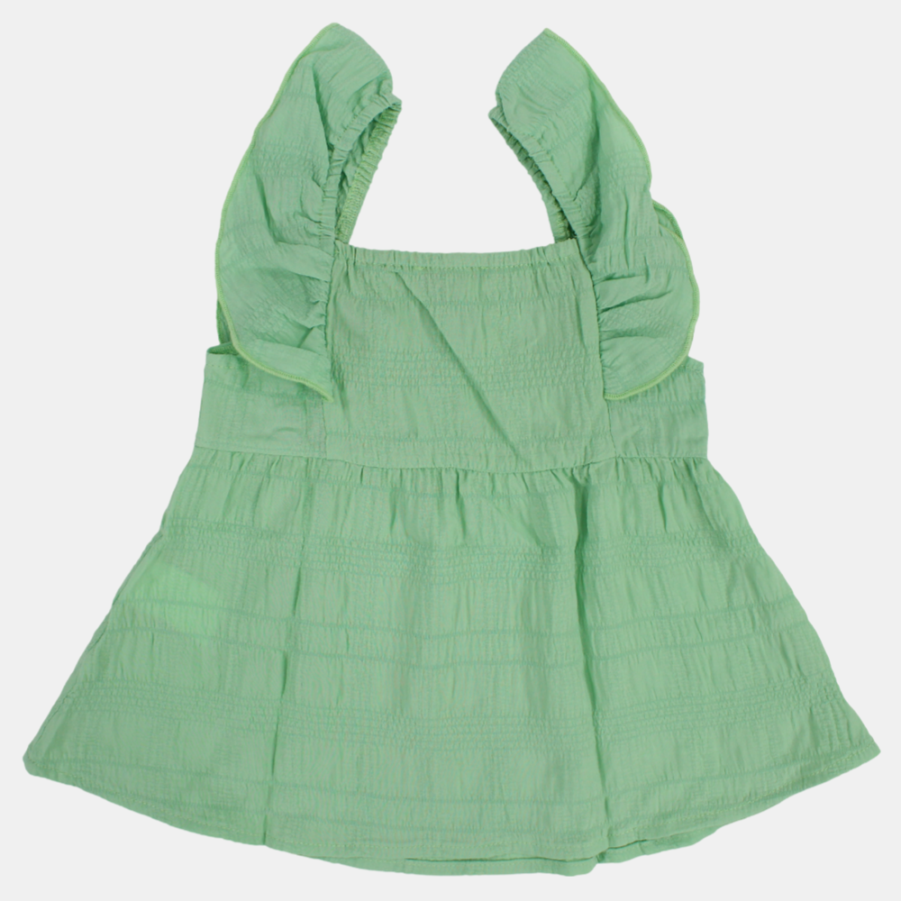 Baby Girls Ruffled Shoulders Blouse
