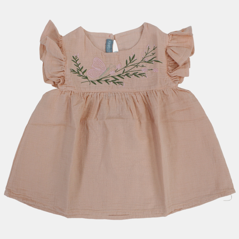 Baby Girls Cotton Blouse with Cute Butterfly