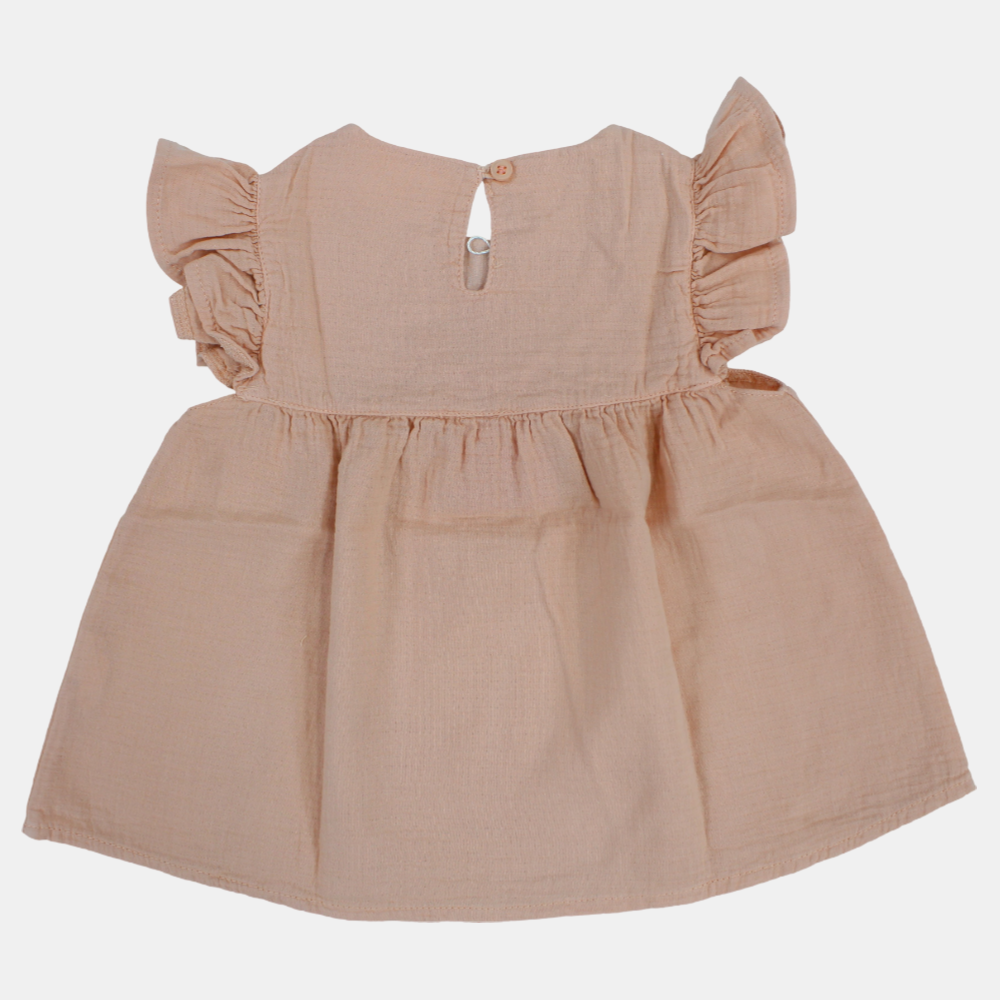 Baby Girls Cotton Blouse with Cute Butterfly