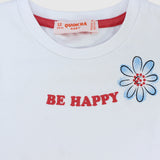 "Be Happy" Short-Sleeved T-Shirt
