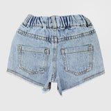 Little Flower Jean Shorts