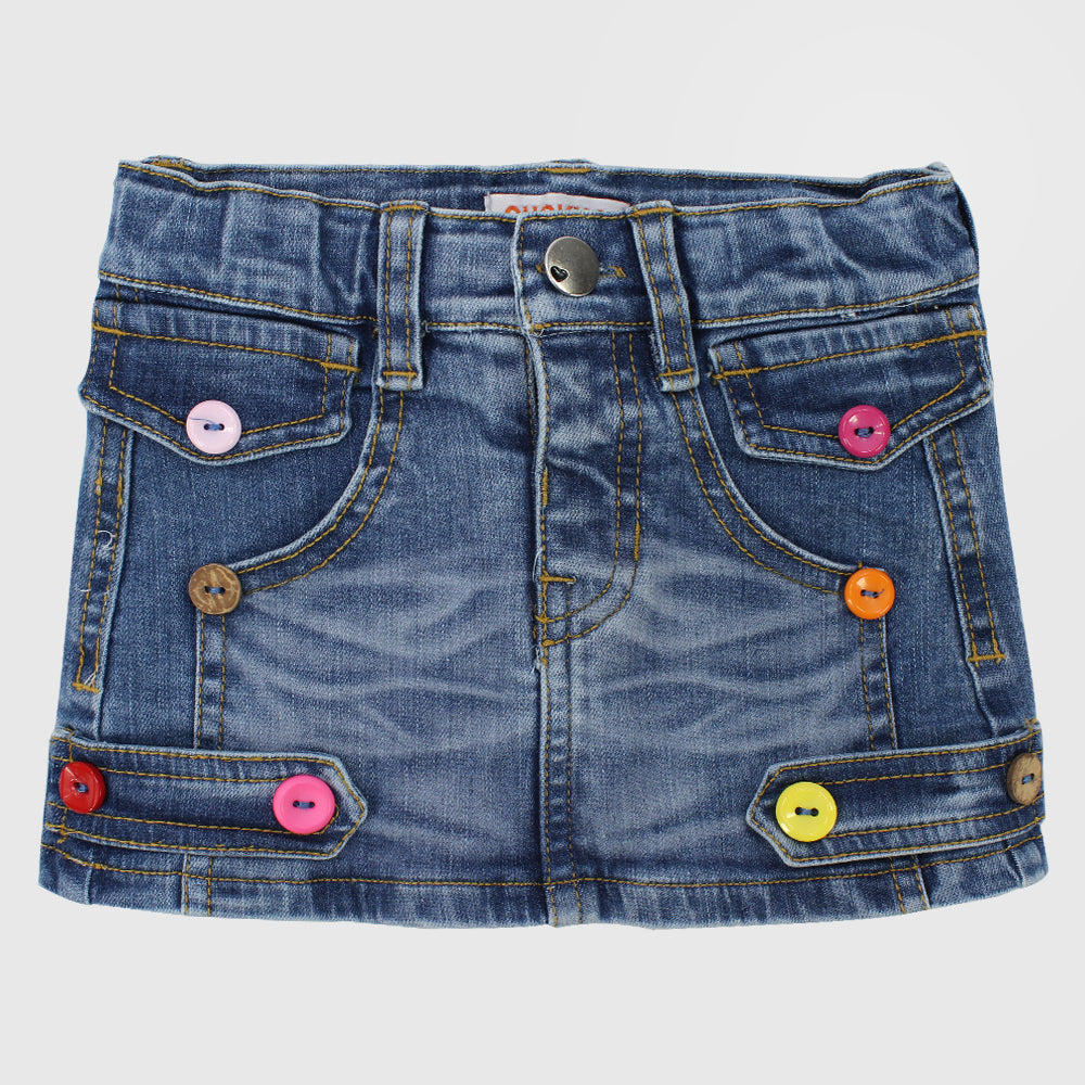 Little Buttons Jean Skirt