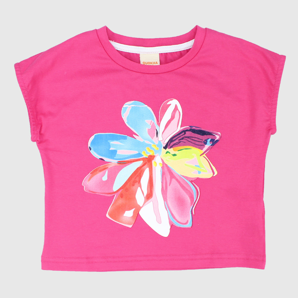 Multicolored Flower Sleeveless T-Shirt