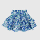 Blue Ruffled Skirt