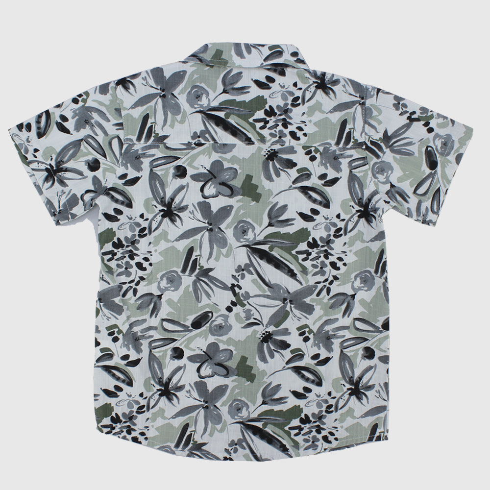 Floral Short-Sleeved Shirt