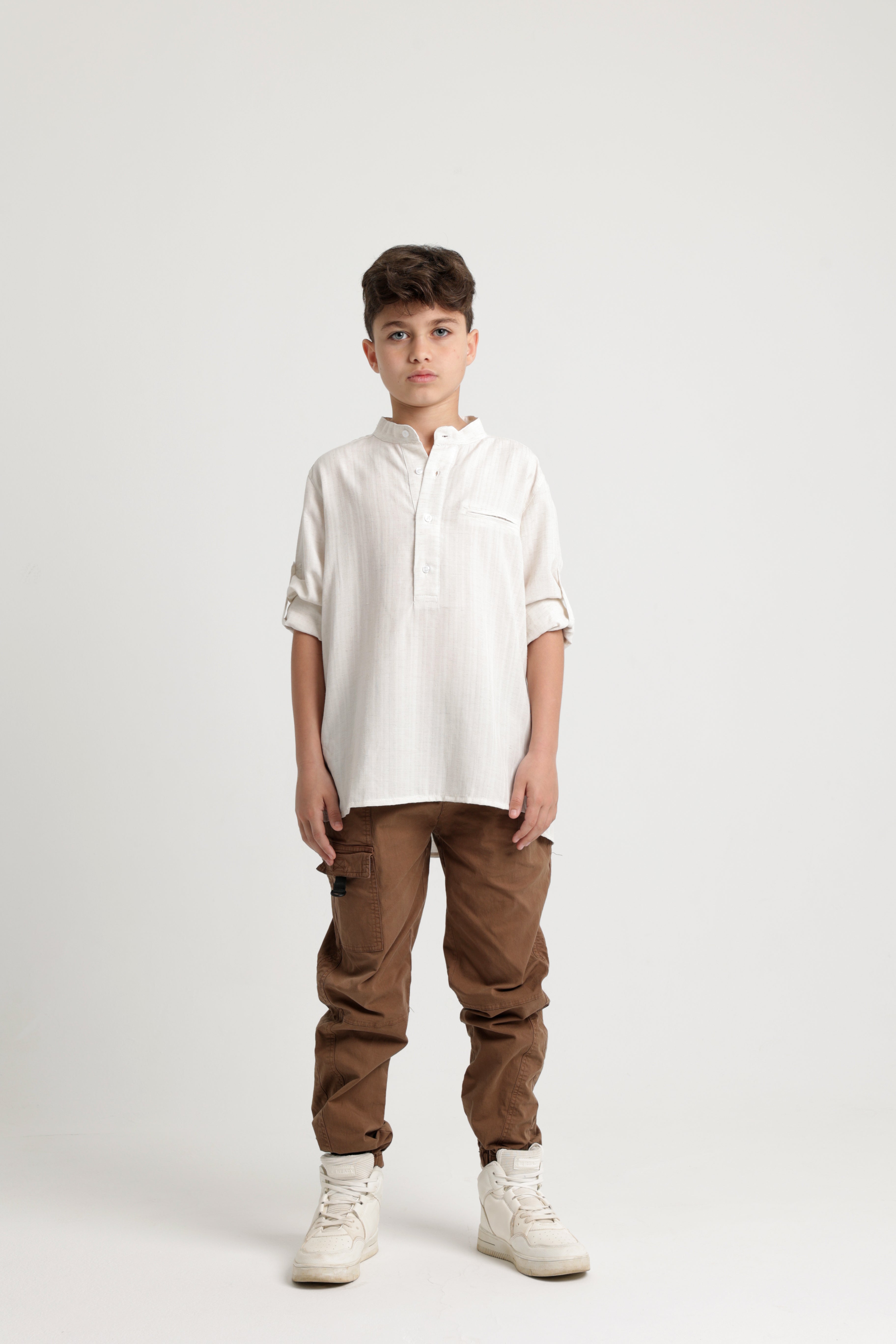 Boys Cotton Long-Sleeved Shirt