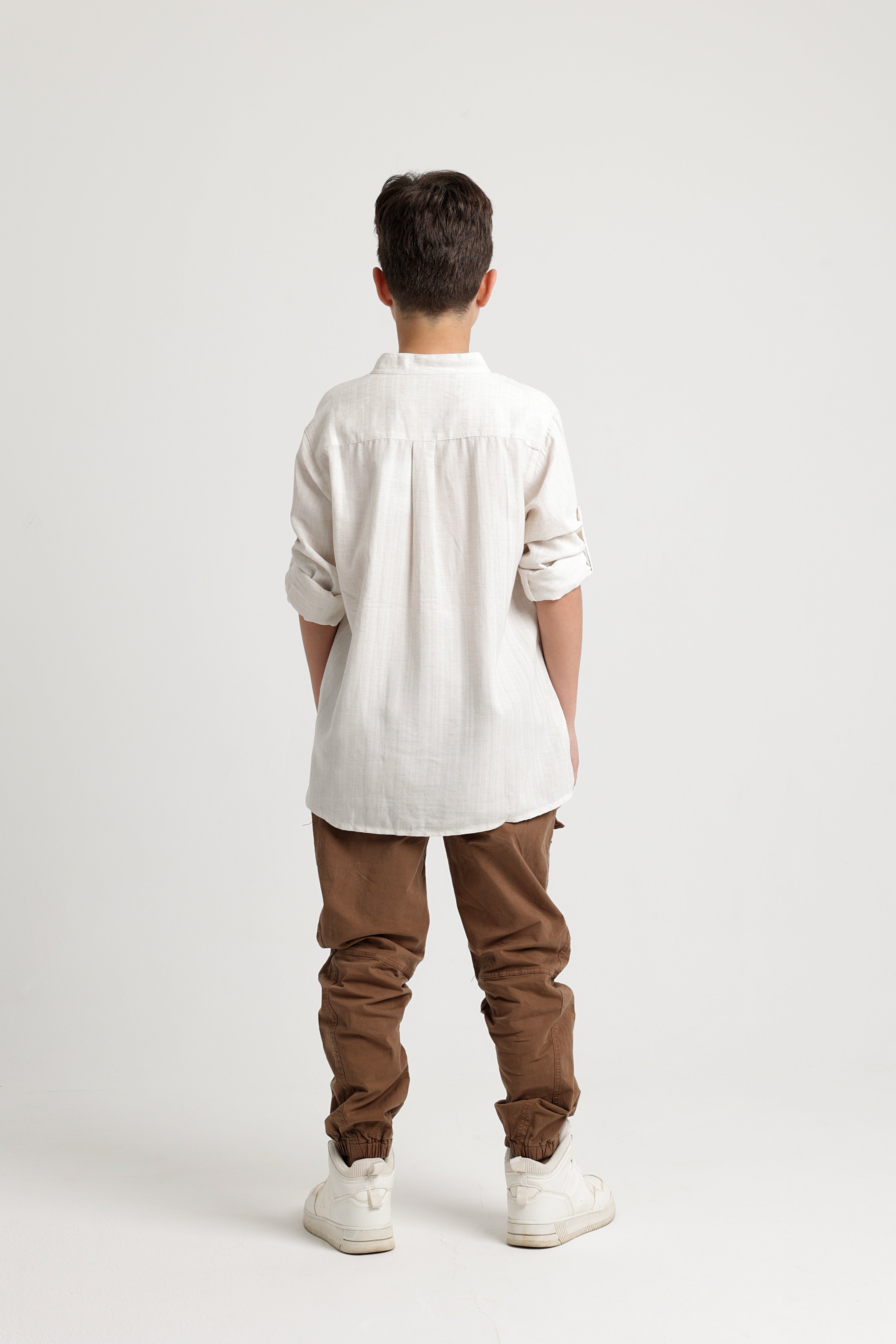 Boys Cotton Long-Sleeved Shirt