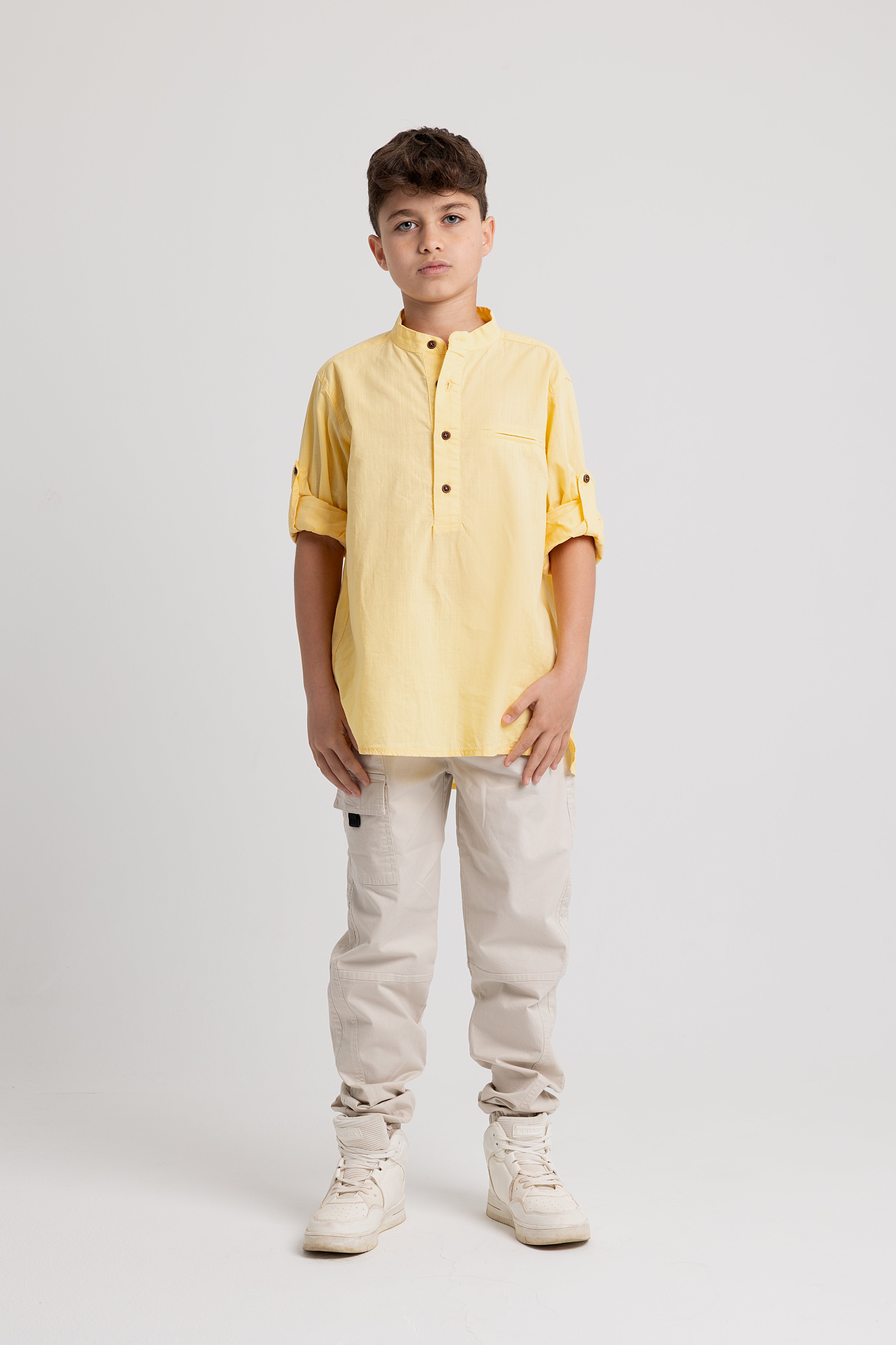 Boys Cotton Long-Sleeved Shirt