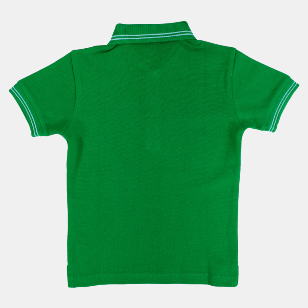 Boys Cotton Plain Polo Shirt
