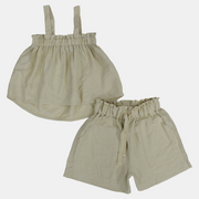 Girls Cotton Sleeveless Pajama Set