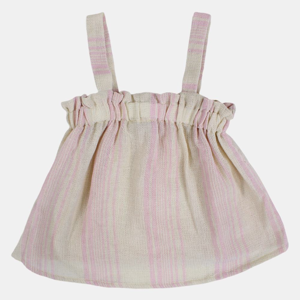 Girls Cotton Striped Blouse
