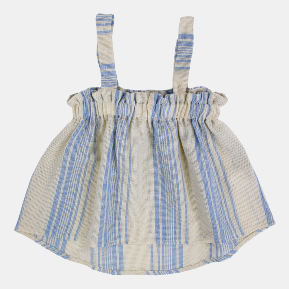 Girls Cotton Striped Blouse