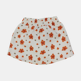 Floral Mini Skirt With Cute Bows