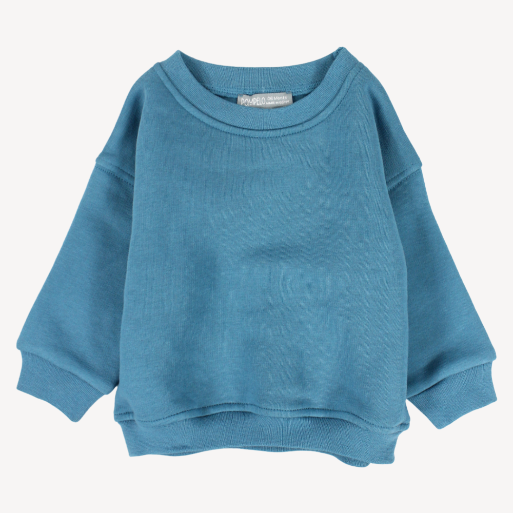 Plain Long-Sleeved Sweatshirt