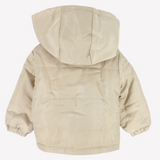 Plain Long-Sleeved Waterproof Hooded Jacket