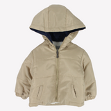 Plain Long-Sleeved Waterproof Hooded Jacket