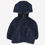 Plain Long-Sleeved Waterproof Hooded Jacket