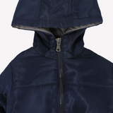 Plain Long-Sleeved Waterproof Hooded Jacket