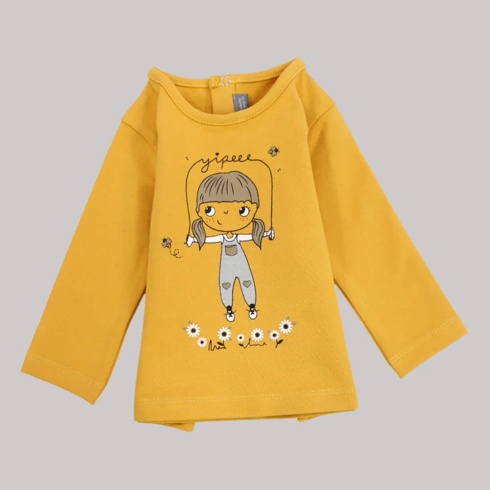 Cute Girls Long Sleeved T Shirt