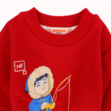 Ice Fishing Long-Sleeved Sweatshirt