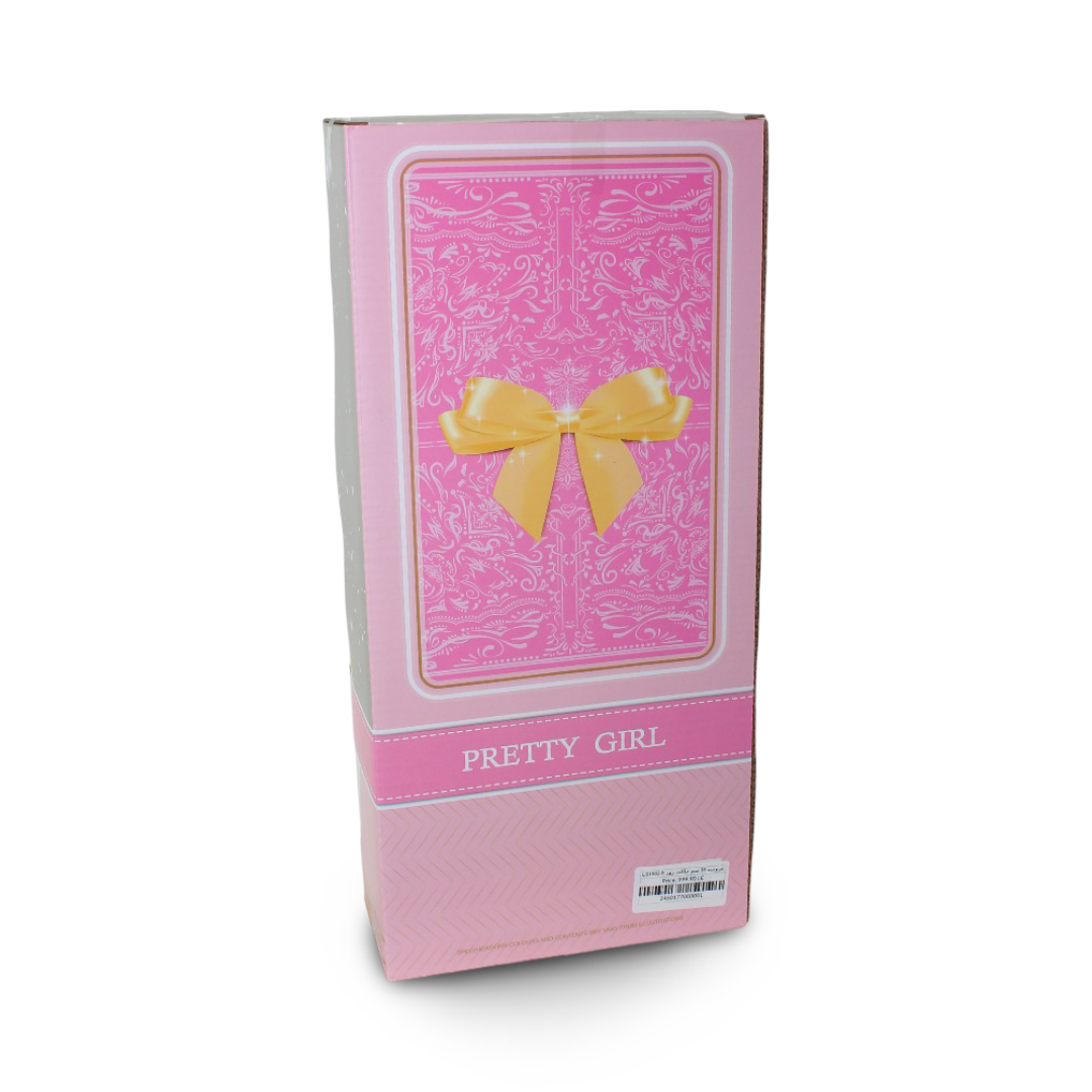 Pretty Girl Doll with Pink Jacket 35 cm