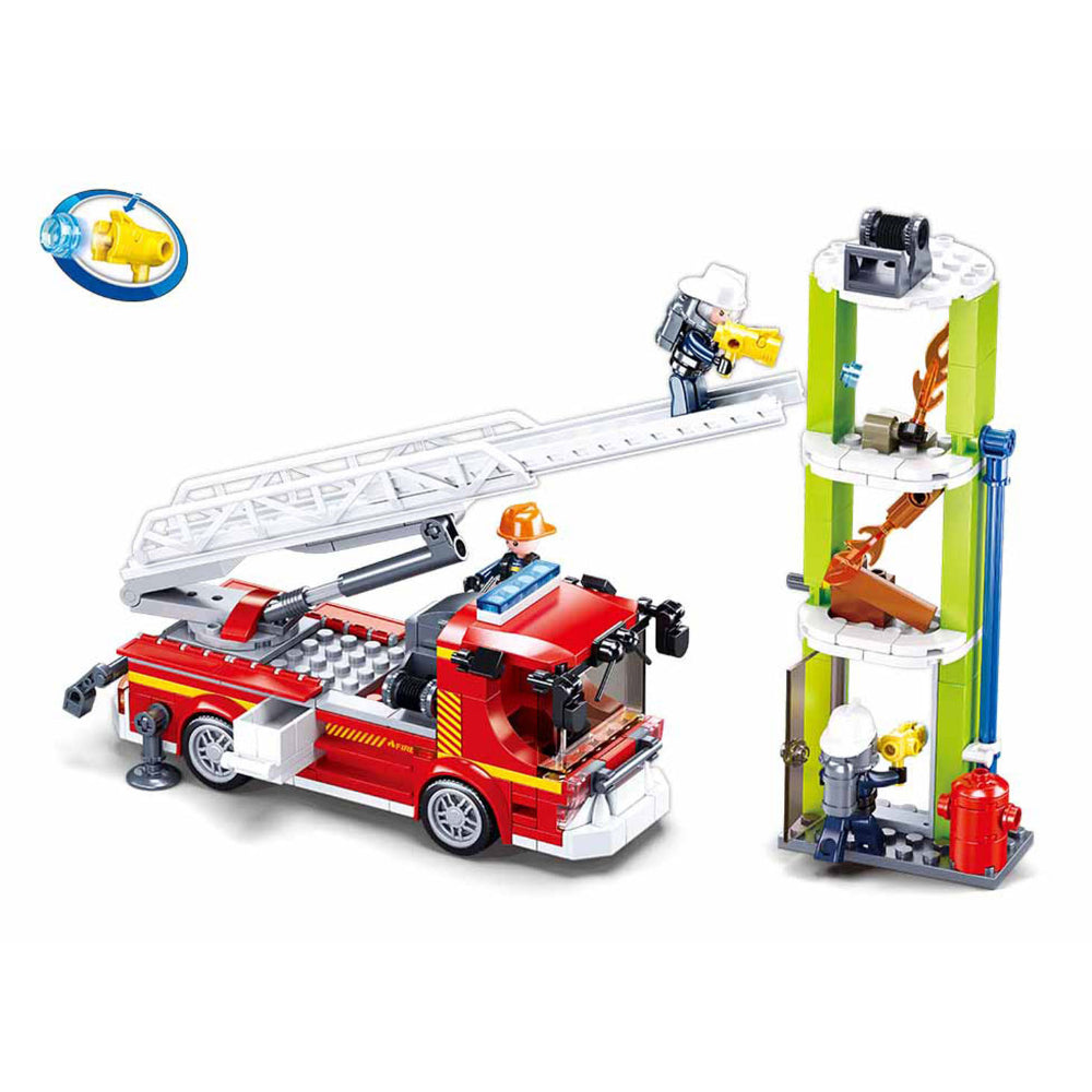 Sluban Fire Ladder Practice Building Blocks Set - 343 Pcs