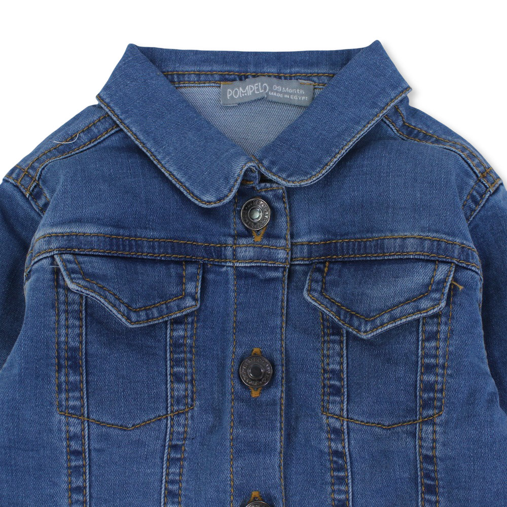 Baby Girls Denim Jacket – Blue