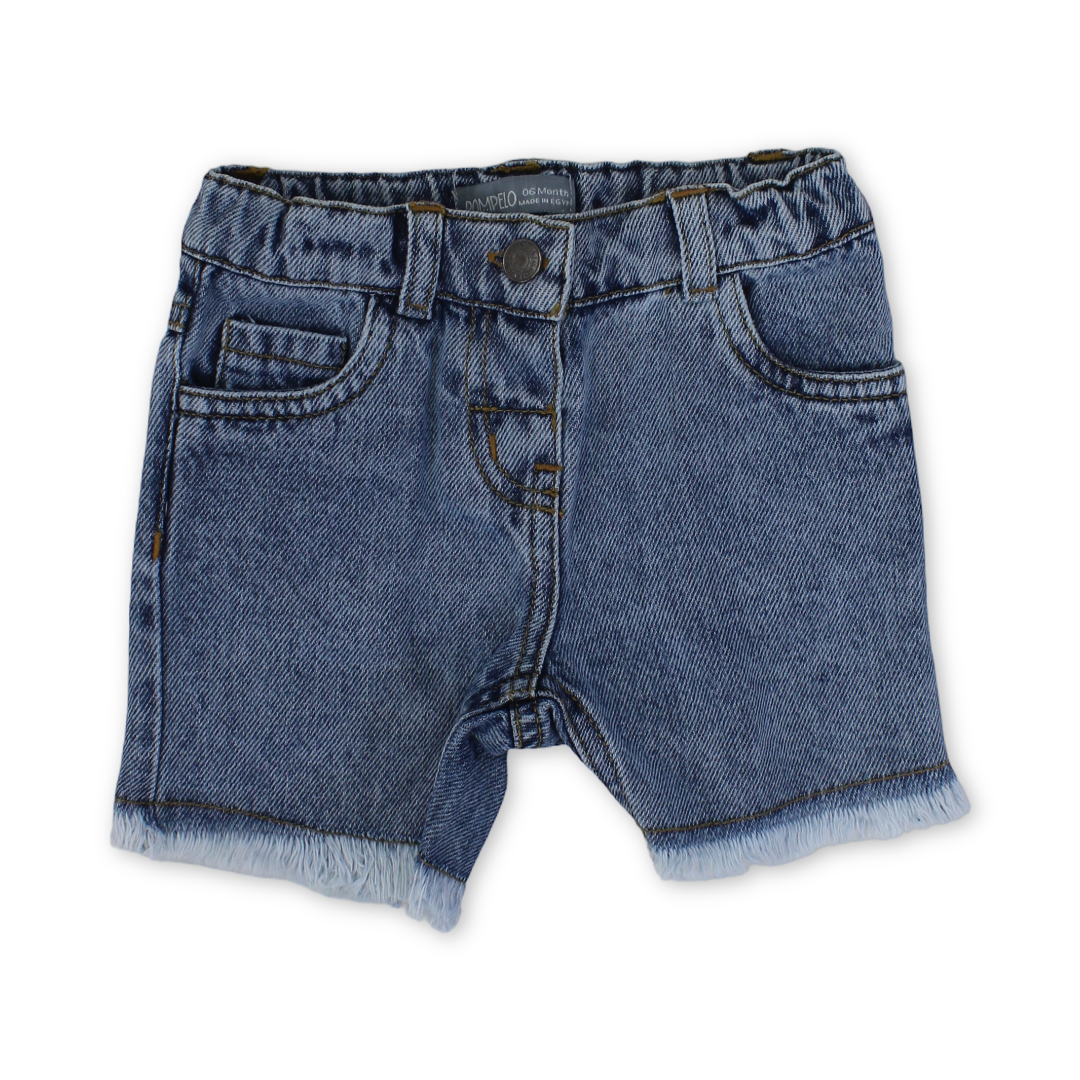 Baby Girls Denim Short - Clothing - Pompelo