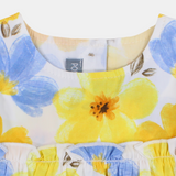 Baby Girls Sleeveless Dress – Floral Print