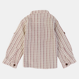 Baby Boys Cotton Shirt – Beige