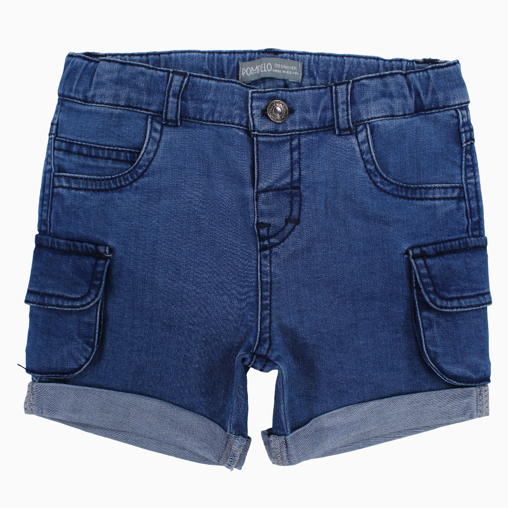 Baby Boys Denim Shorts – Blue
