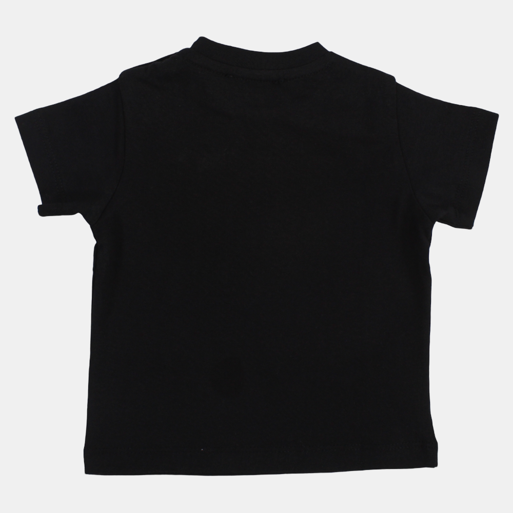 Baby Boys Cotton T-Shirt – Black "Born to be Free"
