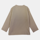 Baby Boys' Cotton Long-Sleeved T-Shirt – Beige