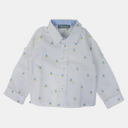 Baby Boys Cotton Shirt – Classic White