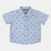 Baby Boys Cotton Shirt – Light Blue