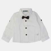 Baby Boys Cotton Shirt – White