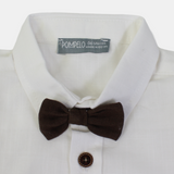 Baby Boys Cotton Shirt – White