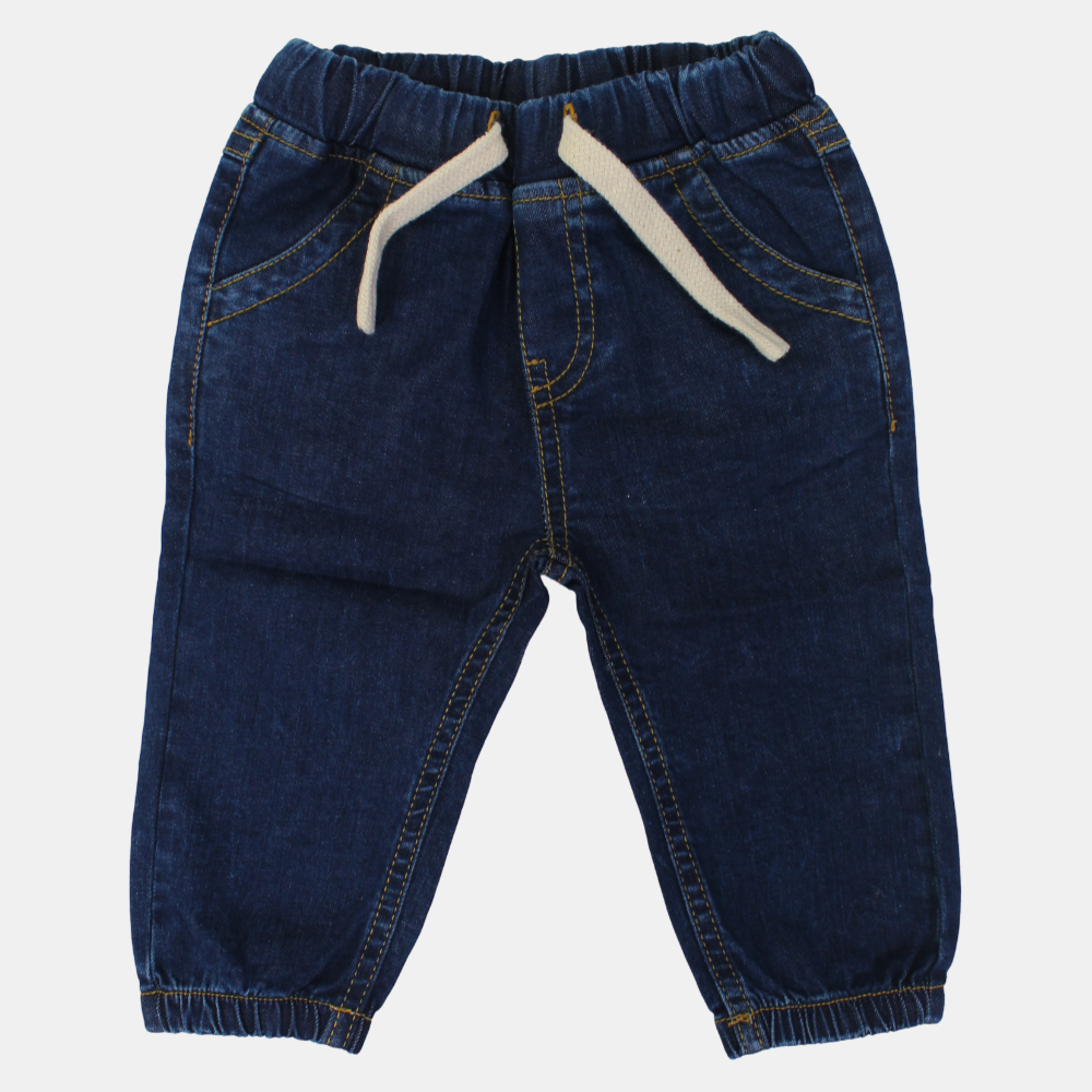 Baby Boys Denim Pants – Classic Navy Blue