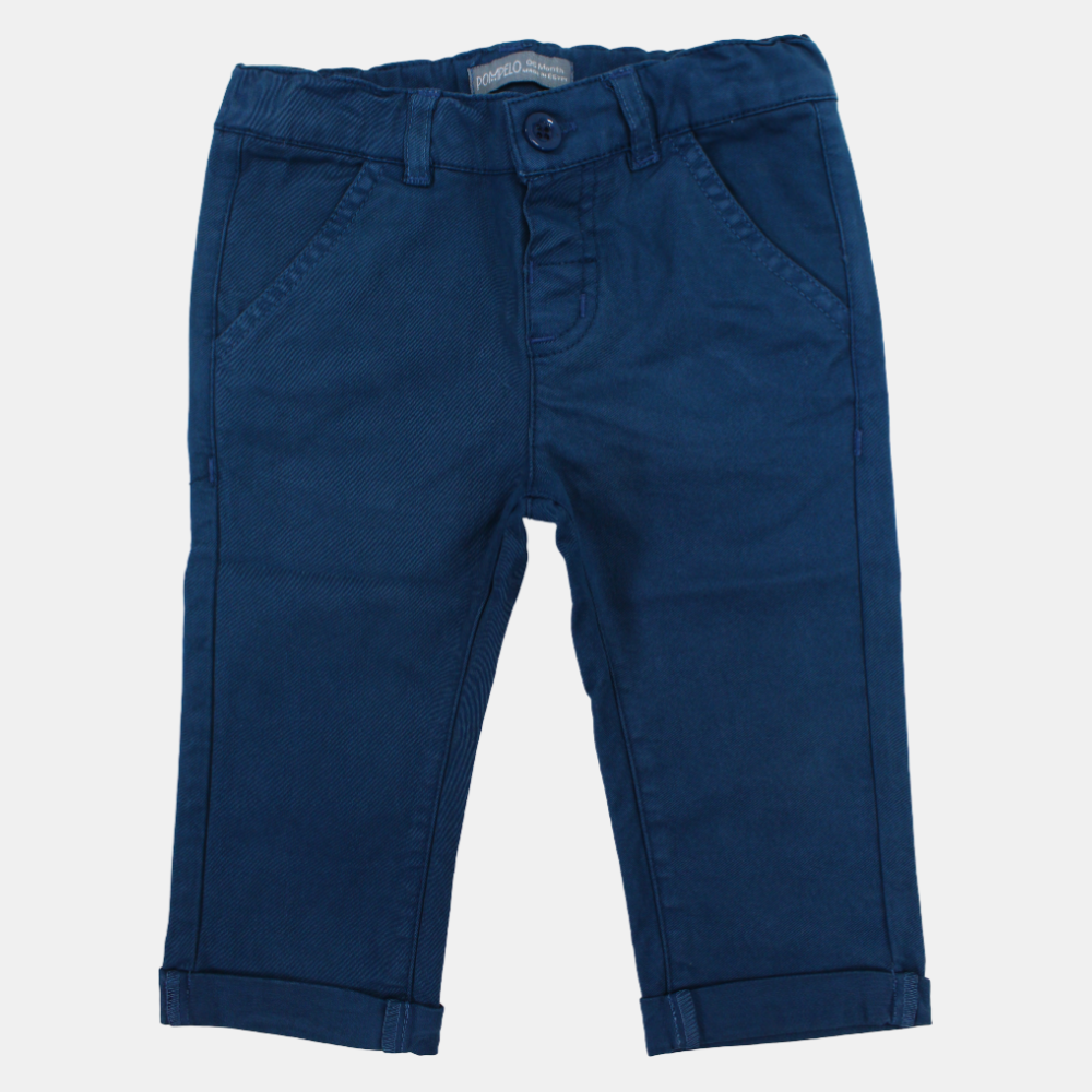 Baby Boys Navy Gabardine Pants