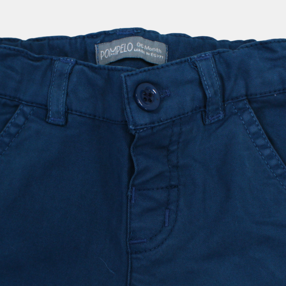 Baby Boys Navy Gabardine Pants