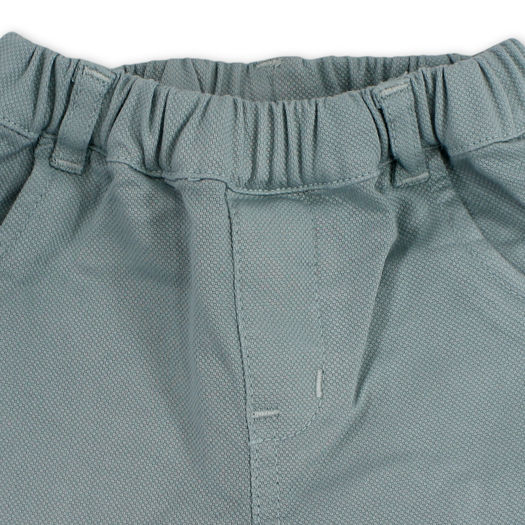 Baby Boys Gabardine Short – Aqua