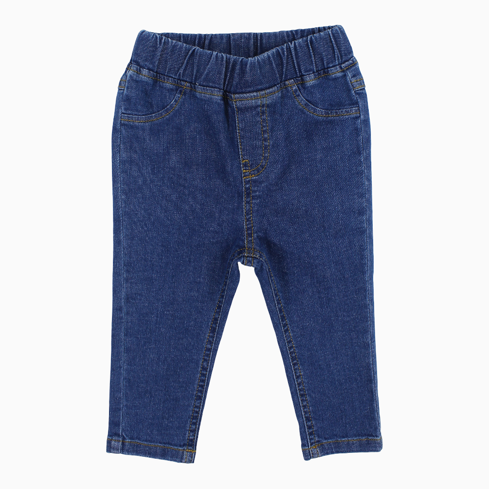 Baby Girls Jeans – Navy Mid Rise Fit