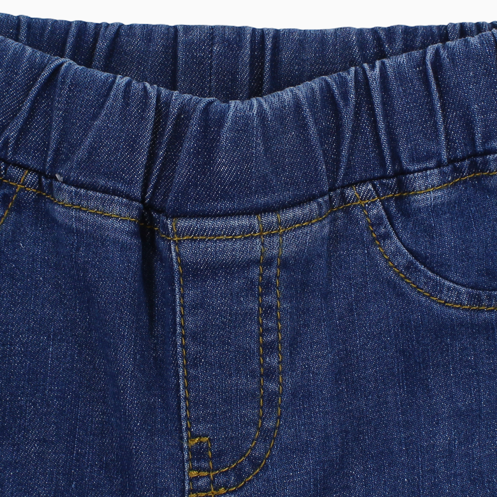 Baby Girls Jeans – Navy Mid Rise Fit