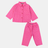 Baby Girls Gabardine 2-Piece Outfit Set – Fuchsia