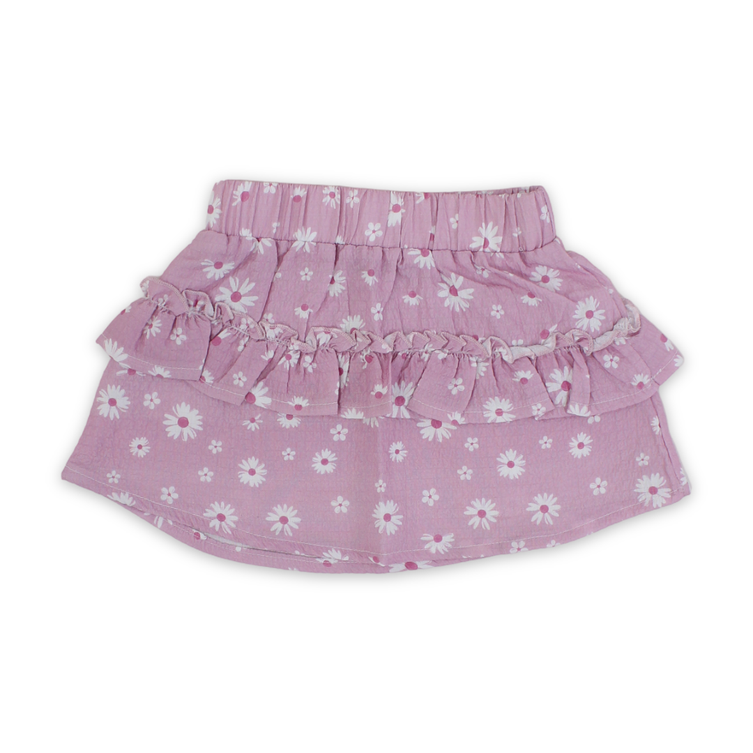Baby Girls Cotton Skirt – Pink