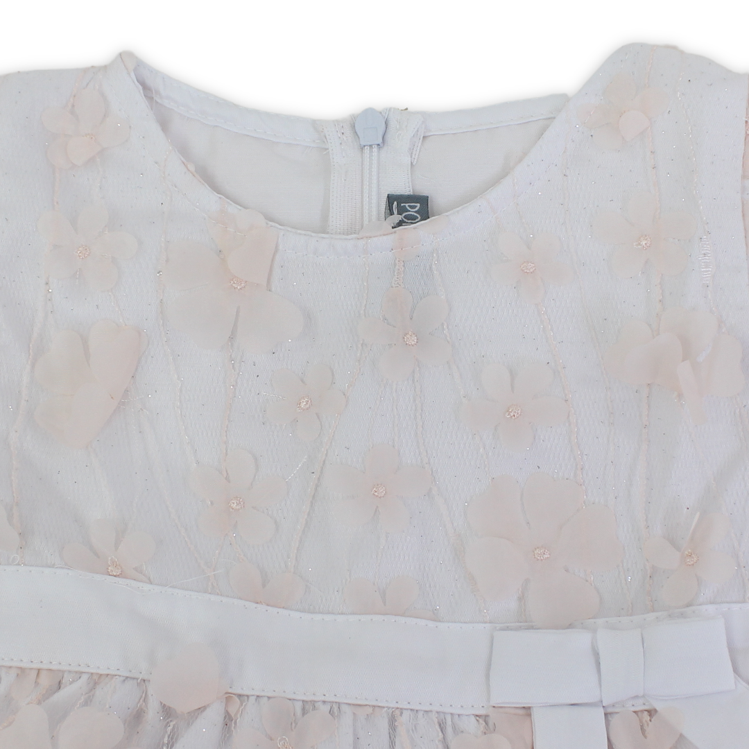 Baby Girls Cotton Dress – Salmon